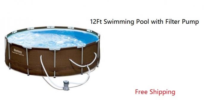 12Ft Swimming Pool with Filter Pump