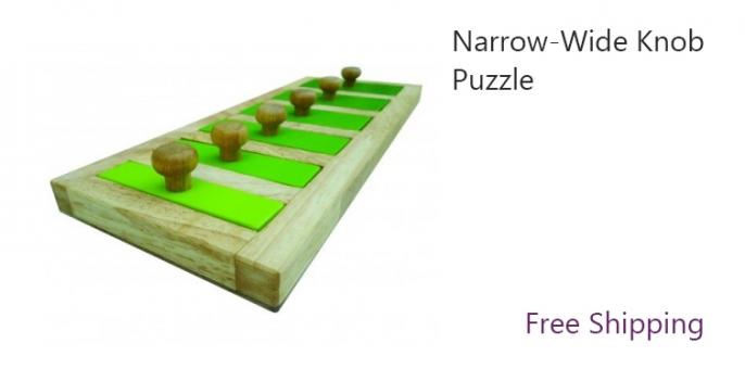 Narrow-Wide Knob Puzzle