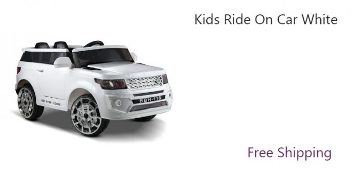 Kids Ride On Car White